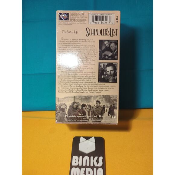 Schindler's List (VHS, 2-Tape Set) NEW SEALED - Picture 3 of 7